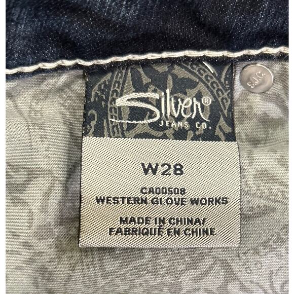 Silver Jeans Co. Jean Shorts Womens Size 28 McKenzie Flap Short Denim Inseam 4 - Picture 6 of 7